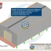 Galpão Metálico 12x25m com cobertura em 2 águas e fechamento total em telha metálica, projeto digital completo e editável para engenharia industrial. Folha 01