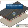 Projeto Posto de Combustível 9x15m – Folha de Detalhamento da Estrutura Metálica modelada no SolidWorks. Folha 01