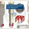 Projeto editável do Reservatório Metálico 25000 Litros - Tipo Taça desenvolvido em SolidWorks com todos os componentes 3D e detalhamento técnico personalizado para demandas de engenharia e estruturas metálicas. - Folha 01