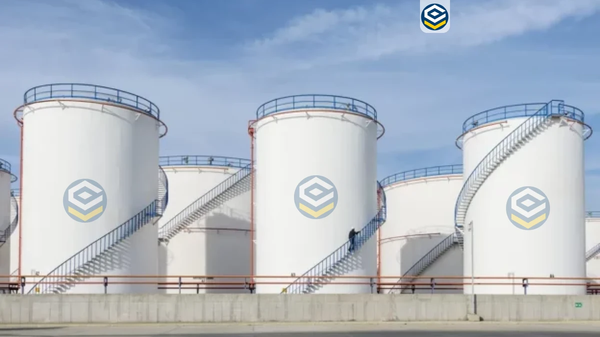 Tanques Industriais para Armazenamento: tanque industrial projetado para armazenamento eficiente e seguro de líquidos.