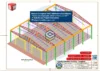 Detalhamento da estrutura metálica completa do Galpão Metálico 24x30m - 2 Entradas com pilares e treliças