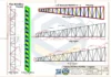Detalhamento estrutural dos pilares e tesouras do Galpão Metálico 24x30m - 2 Entradas para fabricação