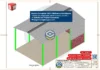 Galpão Metálico 10x15m - Pé Direito de 7m Estrutura metálica do Galpão Metálico 10x15m com pé direito de 7m, destacando pilares e tesouras