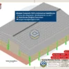 Estrutura do Galpão Metálico 18x25m com fechamento em alvenaria de 3 metros e telhas metálicas aplicadas na cobertura