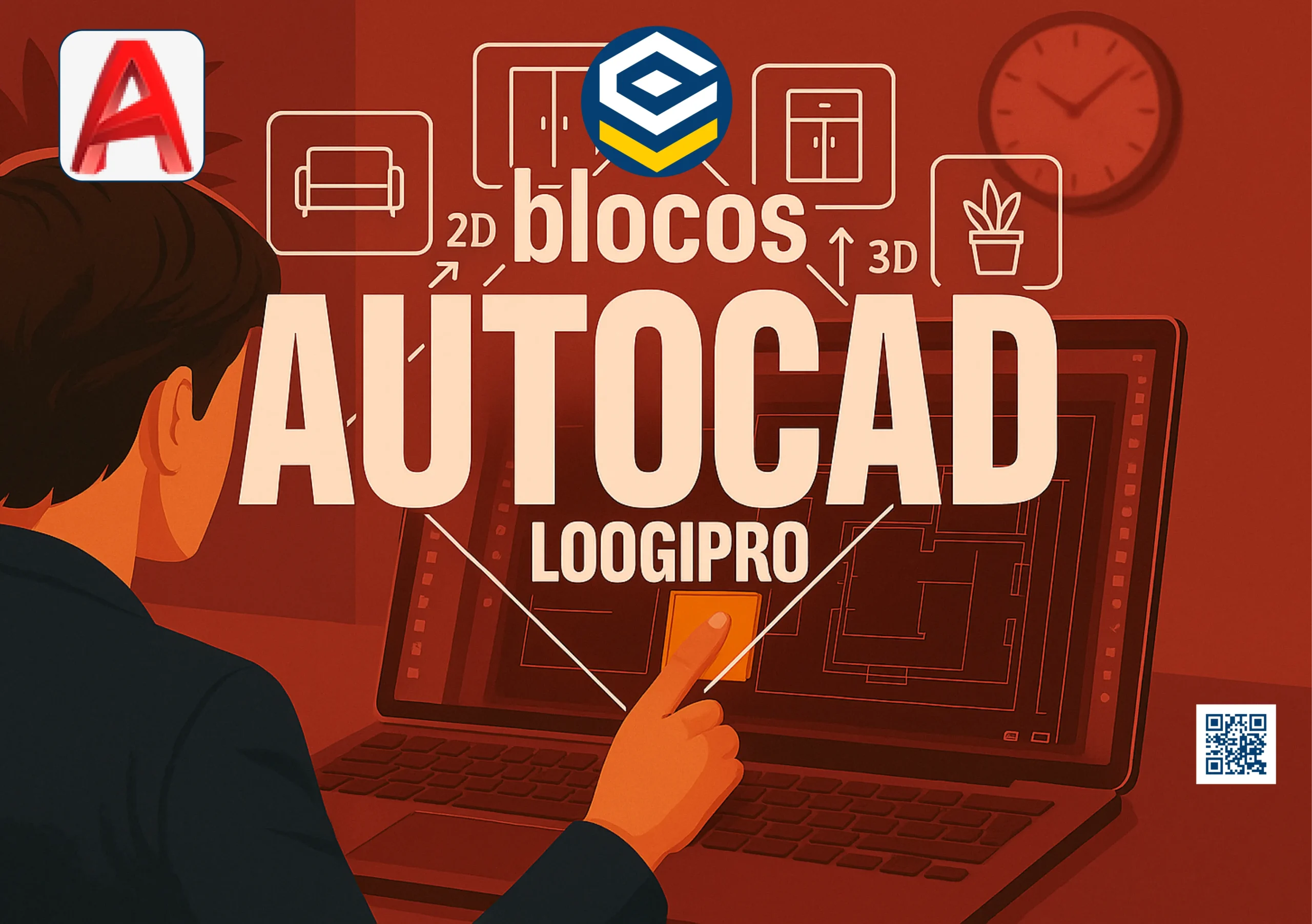 Pack Blocos de AutoCAD para Engenheiros voltados para projetos de engenharia e arquitetura, incluindo interface visual moderna.