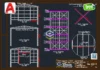 Desenho técnico em DWG do Galpão Metálico 12x25m com fechamento lateral em telha metálica de 6 metros.
