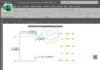 Planilha de Propriedades do Perfil Enrijecido, com destaque para medidas geométricas, área, peso e momento de inércia do perfil tipo C. Excel