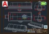 Tanque Aéreo 12000 Litros - Elíptico - DWG Grátis com vistas técnicas para consulta e referência em projetos. Folha 02