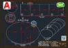 Tanque Aéreo 12000 Litros - Elíptico - DWG Grátis com vistas técnicas para consulta e referência em projetos. Folha 03