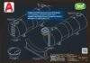 Tanque Aéreo 15000 Litros - Cilíndrico - DWG com vistas técnicas em planta, elevação e cortes para projetos industriais. Folha 01