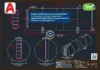 Tanque Aéreo 15000 Litros - Cilíndrico - DWG com vistas técnicas em planta, elevação e cortes para projetos industriais. Folha 02