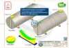 Tanque Aéreo 15000 Litros - Cilíndrico - PDF para referência técnica gratuita em projetos de armazenamento industrial. Folha 01