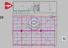 Posto de Combustível 13x19m - Cype 3D 2019a - Vista superior no Cype 3D 2019a do Posto de Combustível 13x19m com máscara DWG aplicada como referência.