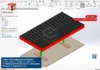 Projeto em SolidWorks do Posto de Combustível 9x17m - Assembly com cobertura metálica e estrutura completa, ideal para visualização técnica.