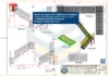 Detalhe das plataformas e corrimão de escada com 2 lances e giro de 90 graus no SolidWorks