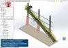 Escada Metálica com 3 Lances Retos – Assembly 6600mm exibida no SolidWorks com árvore do projeto, arquivos .SLDASM e .SLDPRT organizados para edição. Escada Metálica com 3 Lances Retos - Assembly