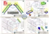 Escada Metálica com 3 Lances Retos - PDF com detalhes das plataformas, corrimão, degraus e vistas frontal e lateral