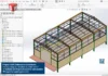 Galpão Metálico 12x24m - Assembly no SolidWorks, com estrutura metálica detalhada e arquivos completos de montagem (.SLDASM) e peças individuais (.SLDPRT). Galpão Metálico 12x24m - Assembly