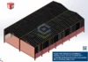 Galpão Metálico Geminado 24x38m - Assembly - Galpão Acoplado 12x20m em projeto Assembly SolidWorks, com cobertura completa e arquivos de montagem (.SLDASM) e peças individuais (.SLDPRT).
