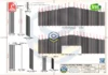 Detalhe completo das telhas e medidas do Galpão Metálico 18x25m em PDF, incluindo cobertura e oitões.