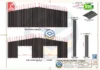 Projeto técnico gratuito de galpão metálico 24x30m em PDF, com duas entradas frontais e fechamento lateral em telha metálica de 6 metros.