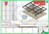 Detalhamento técnico do projeto Posto de Combustível 18x24m com estrutura metálica, desenvolvido em SolidWorks, folha A0.