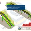 Escada e Plataforma Central - Drawing - Desenlonador de Caminhões com detalhe construtivo e vista isométrica no SolidWorks.