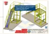 Plataforma Móvel - Desenlonador de Caminhões - Drawing em vista isométrica no SolidWorks, com estrutura metálica detalhada para fabricação.