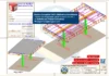Visual isométrico do Posto de Combustível 9x17m com estrutura metálica modelada no SolidWorks, incluindo treliças, pilares e cobertura em .SLDPRT e .SLDASM.