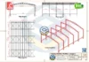 Projeto em PDF grátis de Galpão Metálico 18x25m com tesoura reduzida, vistas frontal, lateral e superior detalhadas para fabricação. Galpão Metálico 18x25m - PDF - Tesoura Reduzida