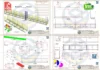 Plataforma Central de Galpão Graneleiro - PDF com vistas isométrica, frontal, lateral e superior, incluindo detalhes de suporte e fixação.