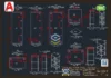 Galpao Metalico Acoplado 12x20m - Modelo Referencia DWG - Loogipro - folha tecnica de detalhamento de chapas, placas de base e chumbadores estruturais.