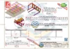 Projeto Arquitetônico Posto de Combustível 15x20m em PDF, com estrutura metálica de 4 pilares e detalhamento completo da cobertura e cortes técnicos.