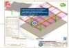 Projeto Arquitetônico Posto de Combustível 15x20m em PDF, com vista isométrica completa da estrutura metálica composta por 4 pilares e treliças padronizadas.