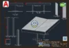 Projeto DWG Posto de Combustível 9x15m - Cobertura Metálica com detalhamento estrutural completo em AutoCAD, modelo técnico gratuito da Loogipro.