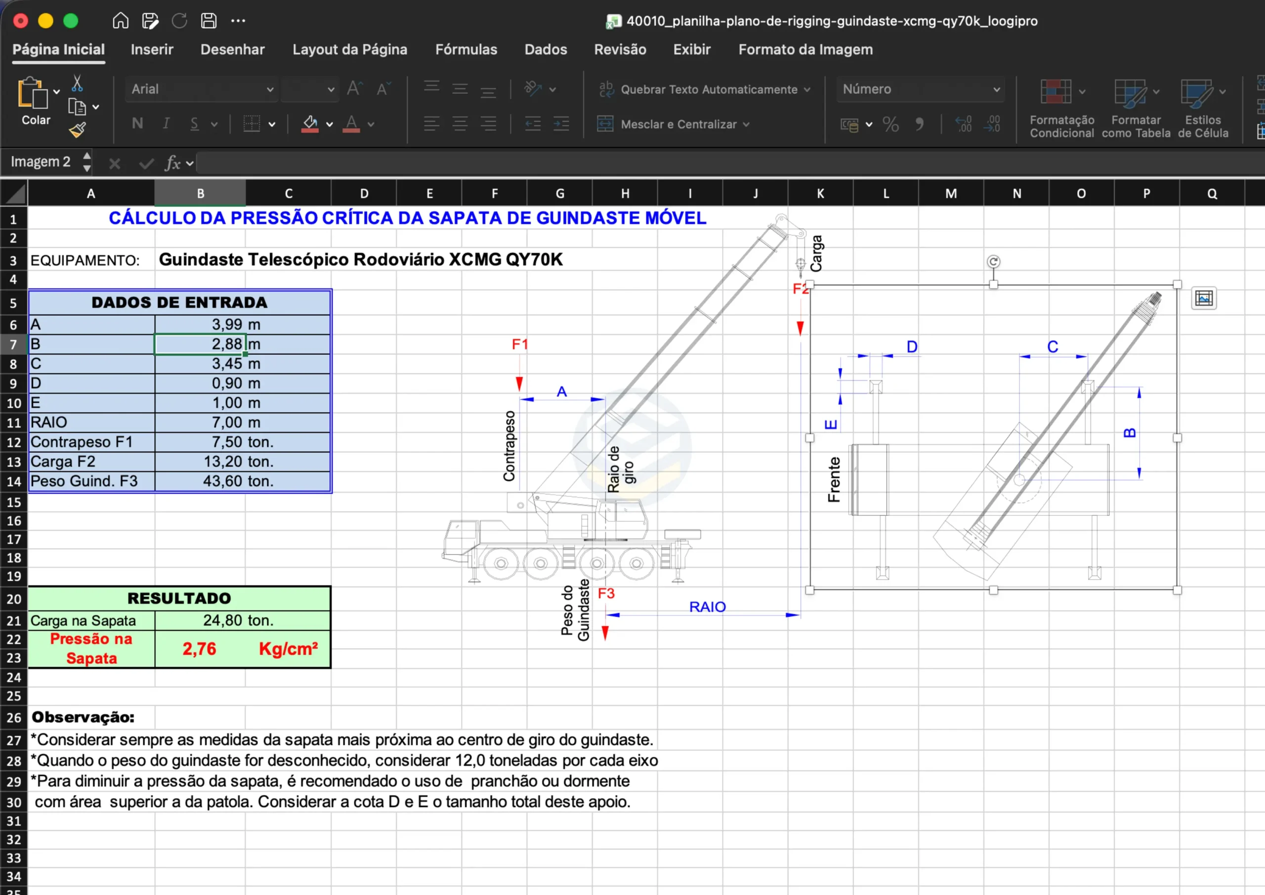 Simulação Operacional e Reação de Sapata Guindaste XCMG QY70K | Outrigger Load Calculation LOOGIPRO Simulação de cálculo de esforço na sapata e raio operacional guindaste rodoviário XCMG QY70K | Rigging load chart and outrigger reaction calculation XCMG QY70K | Simulación de carga y reacción en estabilizadores grúa móvil LOOGIPRO